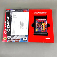 Castlevania: Bloodlines [Cardboard Box] Sega Genesis - Alternate open view of retail game box showing cartridge and registration card, like new condition