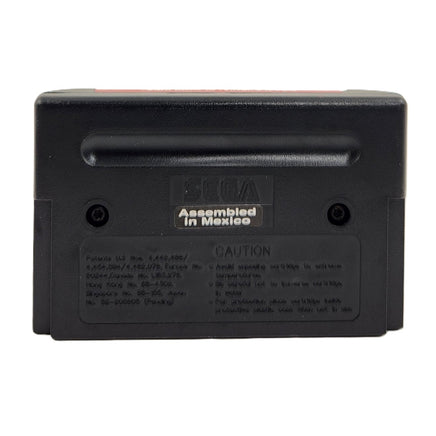 Castlevania Bloodlines Cardboard Box Sega Genesis Like New - Back Of Authentic Cartridge