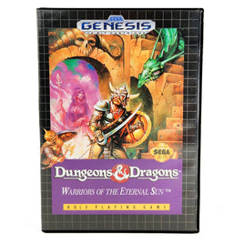 Dungeons Dragons Warriors Of The Eternal Sun Sega Genesis Very Good - Case Front View