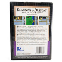Dungeons Dragons Warriors Of The Eternal Sun Sega Genesis Very Good - Case Back View