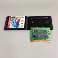 Earthworm Jim Sega Genesis Very Good CIB - Open view of genuine game cartridge showing authentic circuit board