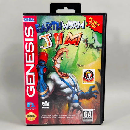 Earthworm Jim Sega Genesis Very Good CIB - Complete In Box Front Cover