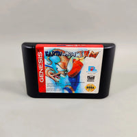 Earthworm Jim Sega Genesis Very Good CIB - Front view of authentic game cartridge label artwork