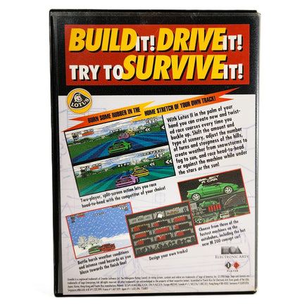 Lotus Ii Sega Genesis Good - Case Back Artwork