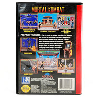 Mortal Kombat Sega Genesis Good - Back of Retail Case