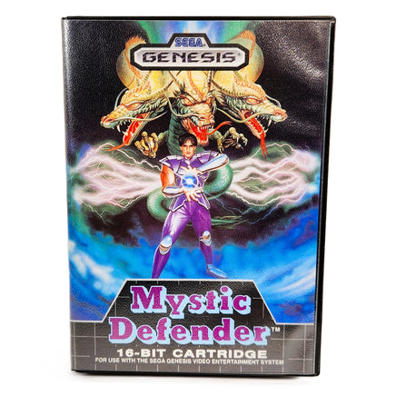 Mystic Defender Sega Genesis Like New CIB - Official Game Case Front