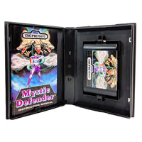 Mystic Defender Sega Genesis Like New - Open Case Layout Showing Full CIB Contents