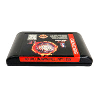 NBA Jam Tournament Edition Sega Genesis Good Loose - Top Edge Cartridge Label