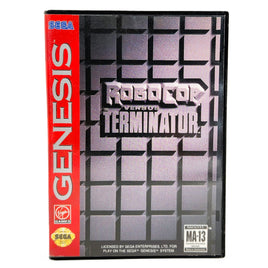 Robocop Vs The Terminator Sega Genesis Very Good - Game Case Front