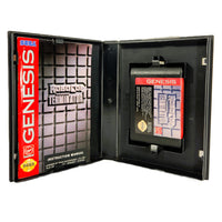 Robocop Vs The Terminator Sega Genesis Very Good - Game Case Open Showing Cartridge and Manual