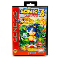 Sonic The Hedgehog 3 Sega Genesis Very Good CIB - Front Of Clamshell Game Box