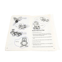Sonic The Hedgehog Not For Resale Sega Genesis Good - Open view of instruction manual showing characters in the game