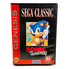 Sonic The Hedgehog Sega Classic Sega Genesis Good CIB - Game Packaging Front