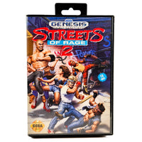 Streets Of Rage 2 Sega Genesis Very Good CIB - Front Of Authentic Game Box