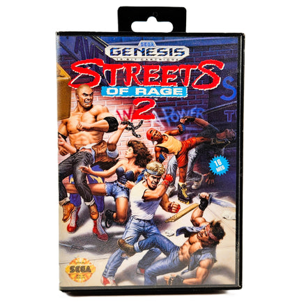 Streets Of Rage 2 Sega Genesis Very Good CIB - Front Of Authentic Game Box