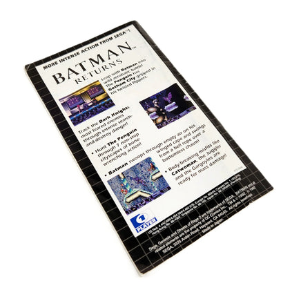 A vintage Sega Genesis instruction manual for the game Streets of Rage 2, with the rear of the manual shown at an angle on a plain white background.