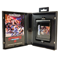 Streets Of Rage 2 Sega Genesis Very Good CIB - Game Case Opened To Display Contents