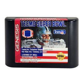 Tecmo Super Bowl Sega Genesis Good Loose - Game Cartridge Front