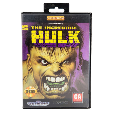 he Incredible Hulk Sega Genesis Good - Retail Game Case Front View