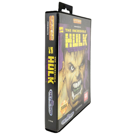 he Incredible Hulk Sega Genesis Good - Retail Game Case Spine and Front View
