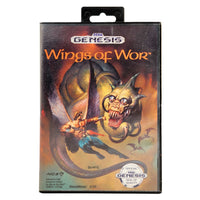 Wings Of Wor Sega Genesis Game Good - Front Artwork Of Retail Clamshell Case