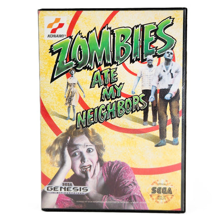 Zombies Ate My Neighbors Sega Genesis Good - Front Of Retail Game Box Clamshell Case