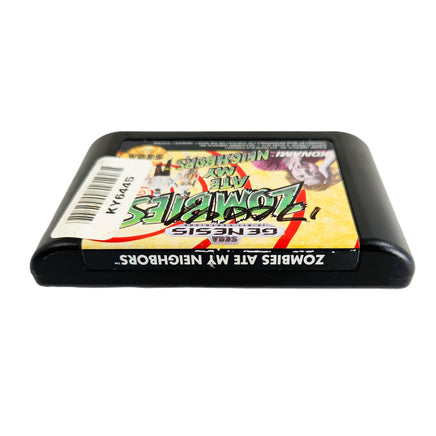 Zombies Ate My Neighbors Sega Genesis Good - Label Of Official Game Cartridge