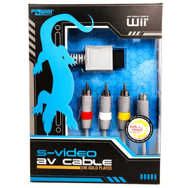 S-Video & Composite Audio Video Cable / AV Cord for Nintendo Wii System - New