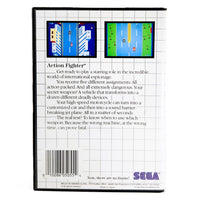 Action Fighter Sega Master System Very Good - Back Of Game Case