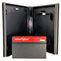 Action Fighter Sega Master System Very Good - Open Case Showing Game Cartridge