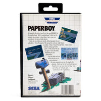 Paperboy Sega Master System Like New - Original Case Back View