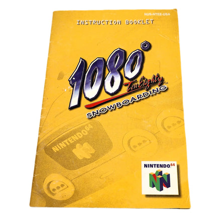 1080 Snowboarding Nintendo 64 Very Good Loose - Instruction Manual Close Up View