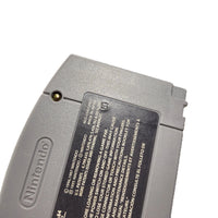 1080 Snowboarding Nintendo 64 Very Good Loose - Close up view of back of game cartridge showing the authentic number stamp on the rear label