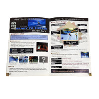 1080 Snowboarding Nintendo 64 Very Good Loose - Open view of official game instruction manual showing staple binding