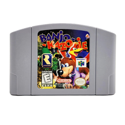 Banjo Kazooie Nintendo 64 Good Loose - Front view of authentic game cartridge showing artwork