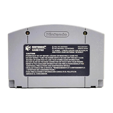 Banjo Kazooie Nintendo 64 Good Loose - Back Label Of Cartridge