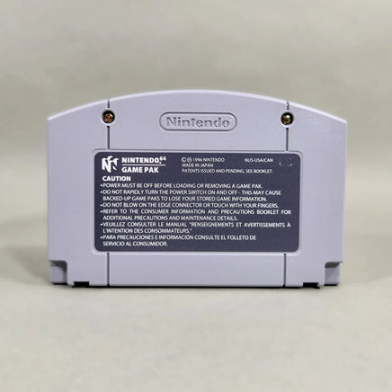 Cruis'n USA for Nintendo 64 - Genuine Nintendo game cartridge rear with official warning label, very good condition