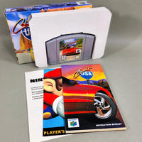 Cruis'n USA for Nintendo 64 - Complete Nintendo 64 game contents with OEM cardboard tray and instruction booklet, very good condition
