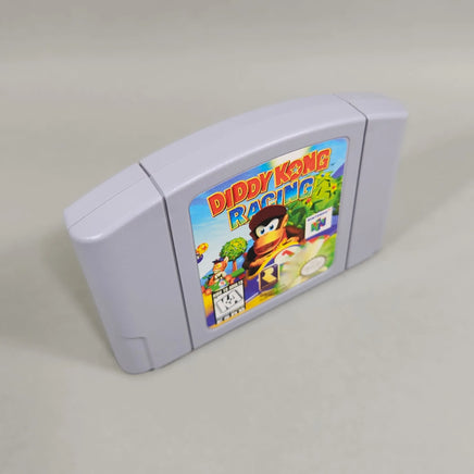 Diddy Kong Racing for Nintendo 64 - Authentic cartridge showing left side, top edge, and front artwork, very good condition, loose