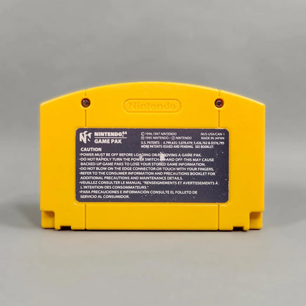 Donkey Kong 64 for Nintendo 64 - N64 game cartridge reverse side showing original back label, good condition, loose