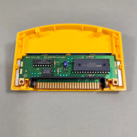 Donkey Kong 64 for Nintendo 64 - Close-up of genuine Nintendo PCB with cartridge connector contacts, good condition, loose