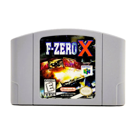 F-Zero X Nintendo 64 Very Good Loose - Front Of Official Game Cartridge