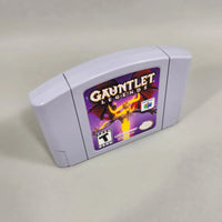 Gauntlet Legends for Nintendo 64 - Original game cart photographed from left-front three-quarter angle, good condition, loose
