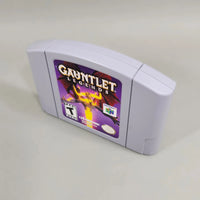 Gauntlet Legends for Nintendo 64 - Original game cart photographed from right-front three-quarter angle, good condition, loose