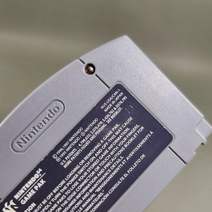 Gauntlet Legends for Nintendo 64 - Genuine game cartridge rear label with factory stamp detail, good condition, loose