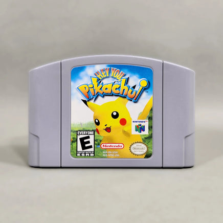 Hey You, Pikachu! (VRU & Mic Req.) for Nintendo 64 - Classic gray N64 cartridge with front label artwork, VRU & mic req. condition, loose