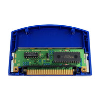 Hydro Thunder Blue Cart Nintendo 64 Very Good Loose - Open cart showing authentic game circuit board displaying Nintendo branding on board and chips proving genuine game cartridge