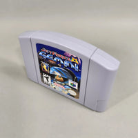 Jet Force Gemini for Nintendo 64 - Angled right-front view of official Nintendo game cartridge, very good condition, loose