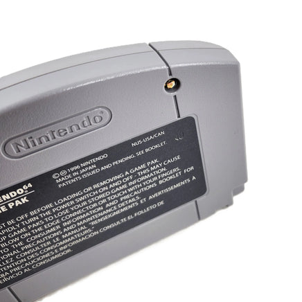 Killer Instinct Gold Nintendo 64 Very Good Loose - Close up view of rear cart label showing number stamp proving authentic game cart