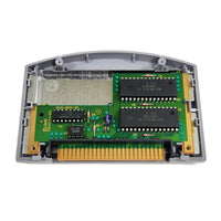 Killer Instinct Gold Nintendo 64 Very Good Loose - Open game cart showing authentic circuit board with Nintendo branding on board and chips with contact pins visible